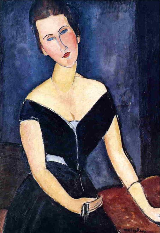 Madame Georges van Muyden - Amedeo Modigliani Paintings